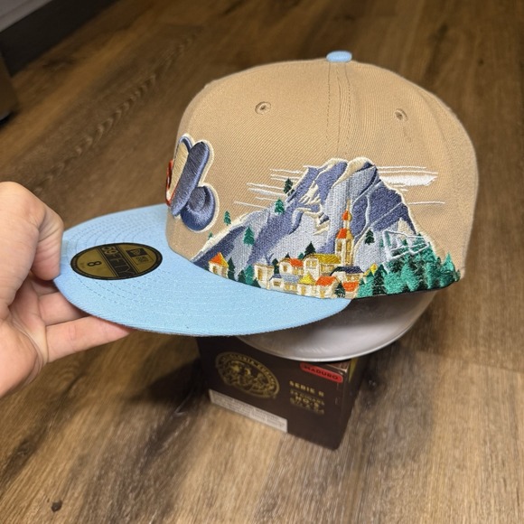 Montreal Expos Hat New Era Cap 8 59Fifty Snowcapped Patch Holiday Exclusive - Picture 4 of 8